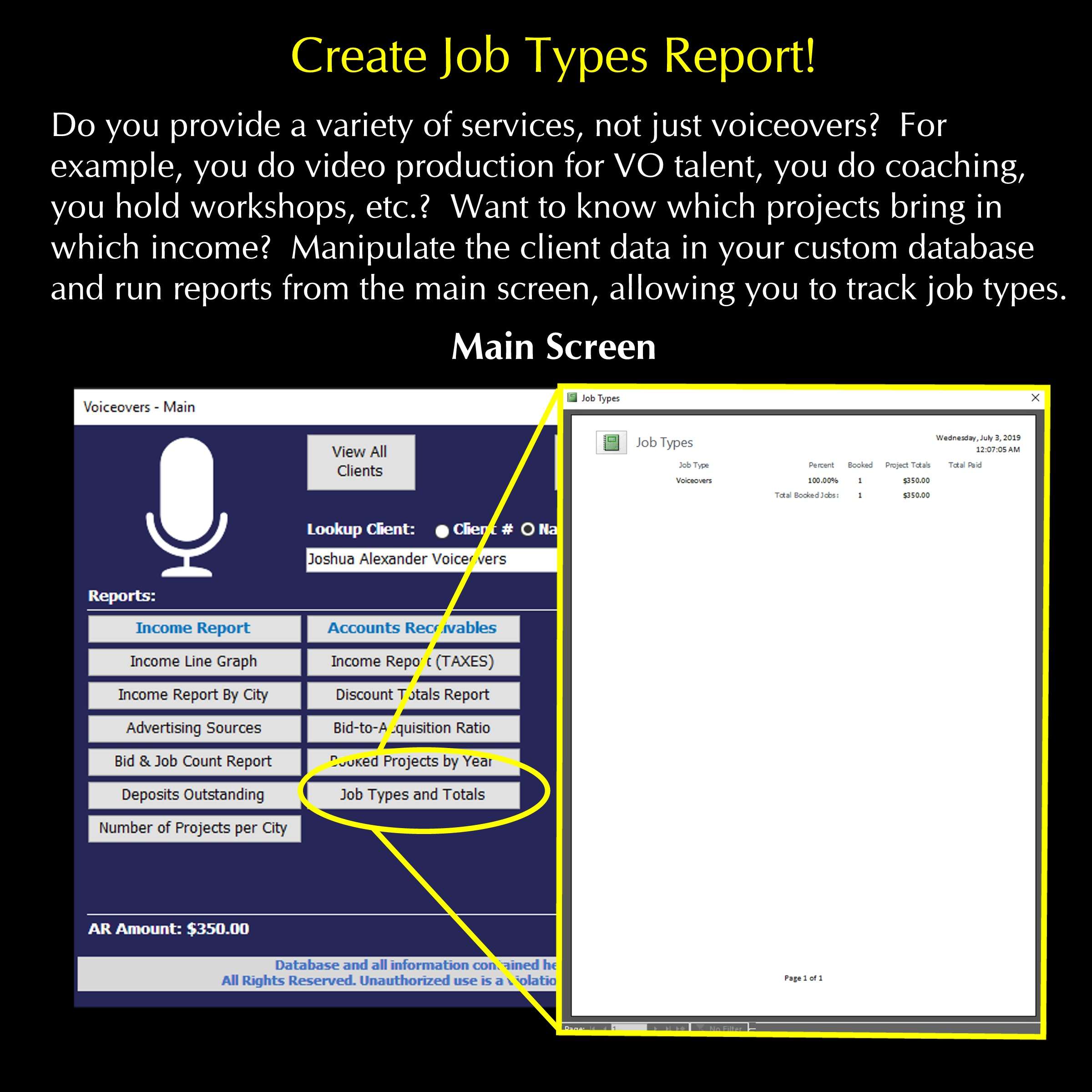 FirstVoiceData 08 - Job Types & Totals