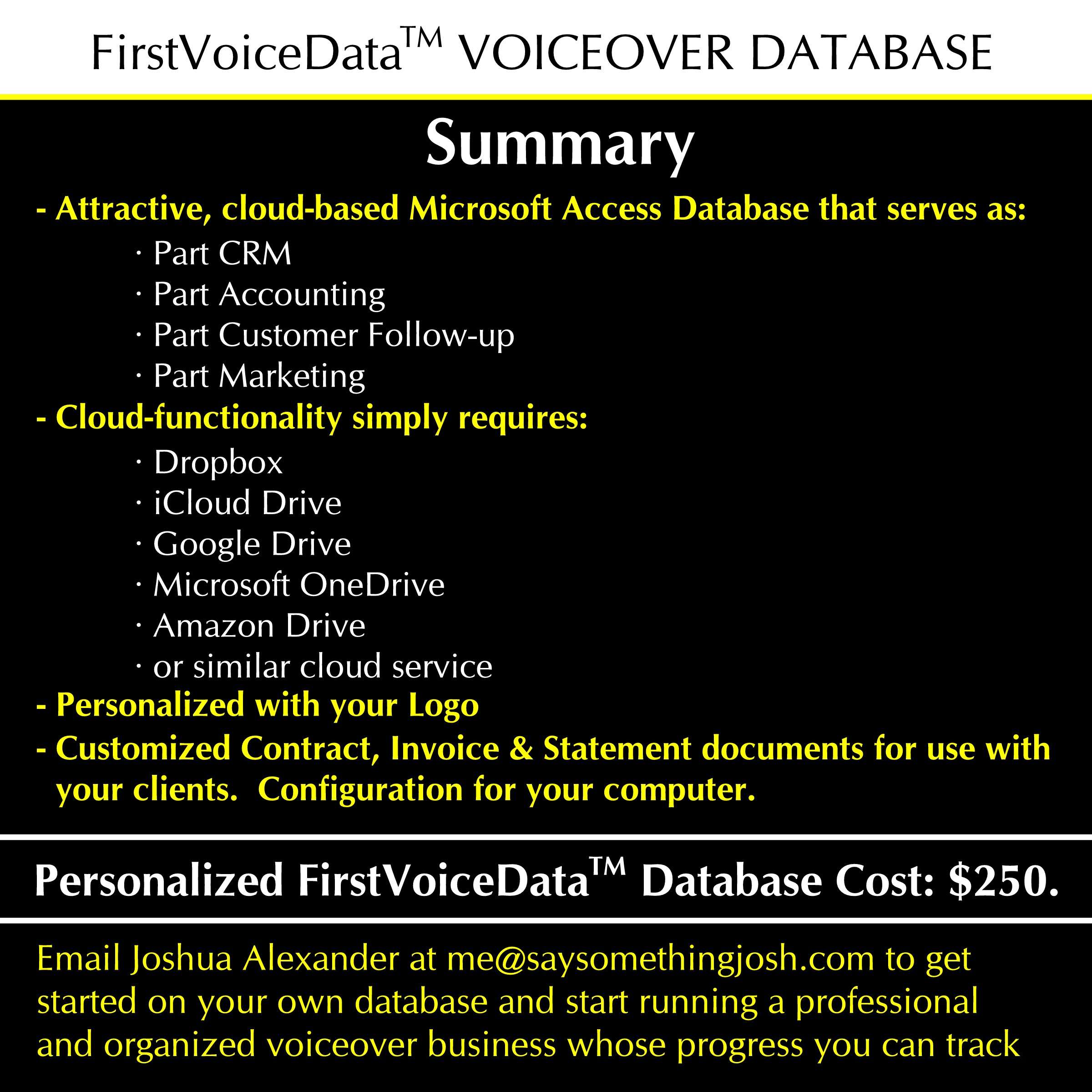 FirstVoiceData 10 - Cost